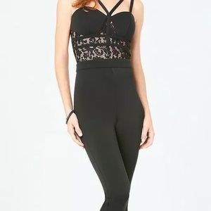 NWT Bebe Lace Trim Bralette Catsuit XL From Bebe.com